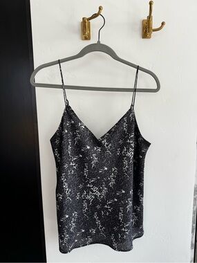 PAIGE Black & White Abstract Print Cami